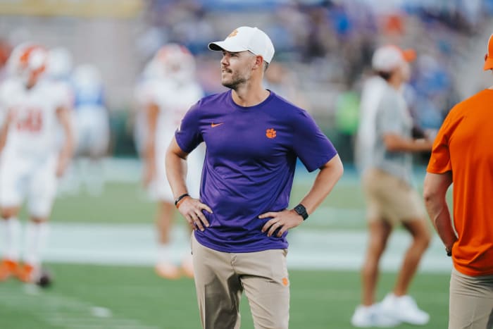 Clemson offensive coordinator Garrett Riley